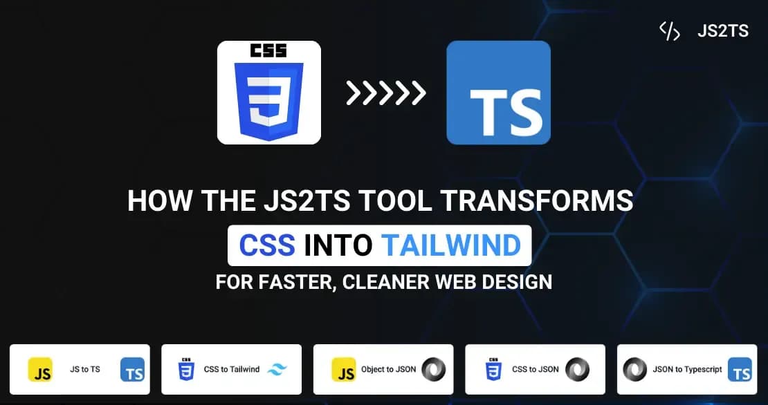 How the JS2TS tool transforms CSS into Tailwind for faster, cleaner web design